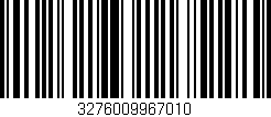 Código de barras (EAN, GTIN, SKU, ISBN): '3276009967010'