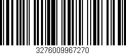 Código de barras (EAN, GTIN, SKU, ISBN): '3276009967270'
