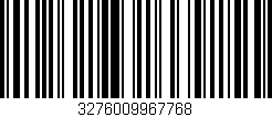 Código de barras (EAN, GTIN, SKU, ISBN): '3276009967768'