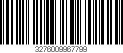 Código de barras (EAN, GTIN, SKU, ISBN): '3276009967799'
