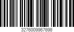 Código de barras (EAN, GTIN, SKU, ISBN): '3276009967898'