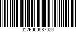 Código de barras (EAN, GTIN, SKU, ISBN): '3276009967928'