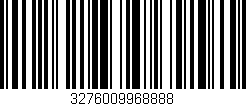 Código de barras (EAN, GTIN, SKU, ISBN): '3276009968888'