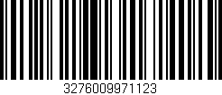 Código de barras (EAN, GTIN, SKU, ISBN): '3276009971123'