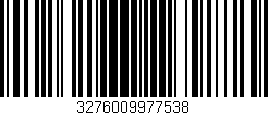 Código de barras (EAN, GTIN, SKU, ISBN): '3276009977538'