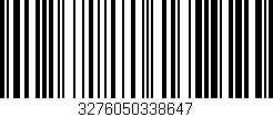 Código de barras (EAN, GTIN, SKU, ISBN): '3276050338647'