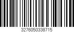 Código de barras (EAN, GTIN, SKU, ISBN): '3276050338715'