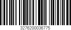 Código de barras (EAN, GTIN, SKU, ISBN): '3276200036775'