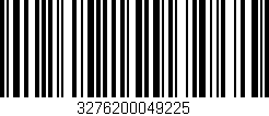 Código de barras (EAN, GTIN, SKU, ISBN): '3276200049225'