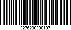 Código de barras (EAN, GTIN, SKU, ISBN): '3276200090197'