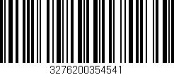 Código de barras (EAN, GTIN, SKU, ISBN): '3276200354541'