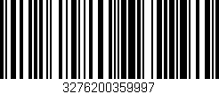 Código de barras (EAN, GTIN, SKU, ISBN): '3276200359997'