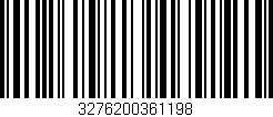 Código de barras (EAN, GTIN, SKU, ISBN): '3276200361198'
