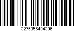 Código de barras (EAN, GTIN, SKU, ISBN): '3276356404336'
