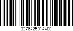 Código de barras (EAN, GTIN, SKU, ISBN): '3276425814400'