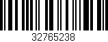 Código de barras (EAN, GTIN, SKU, ISBN): '32765238'