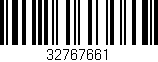 Código de barras (EAN, GTIN, SKU, ISBN): '32767661'