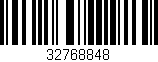 Código de barras (EAN, GTIN, SKU, ISBN): '32768848'