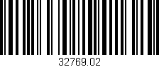 Código de barras (EAN, GTIN, SKU, ISBN): '32769.02'