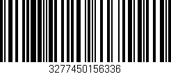 Código de barras (EAN, GTIN, SKU, ISBN): '3277450156336'