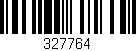 Código de barras (EAN, GTIN, SKU, ISBN): '327764'