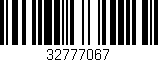 Código de barras (EAN, GTIN, SKU, ISBN): '32777067'