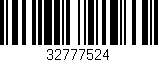 Código de barras (EAN, GTIN, SKU, ISBN): '32777524'