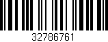 Código de barras (EAN, GTIN, SKU, ISBN): '32786761'