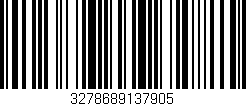 Código de barras (EAN, GTIN, SKU, ISBN): '3278689137905'