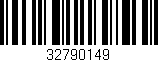 Código de barras (EAN, GTIN, SKU, ISBN): '32790149'