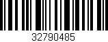 Código de barras (EAN, GTIN, SKU, ISBN): '32790485'