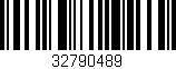 Código de barras (EAN, GTIN, SKU, ISBN): '32790489'