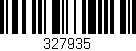 Código de barras (EAN, GTIN, SKU, ISBN): '327935'