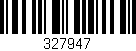 Código de barras (EAN, GTIN, SKU, ISBN): '327947'