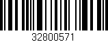Código de barras (EAN, GTIN, SKU, ISBN): '32800571'