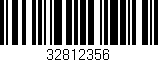 Código de barras (EAN, GTIN, SKU, ISBN): '32812356'