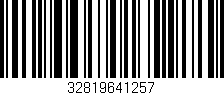 Código de barras (EAN, GTIN, SKU, ISBN): '32819641257'