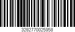 Código de barras (EAN, GTIN, SKU, ISBN): '3282770025958'