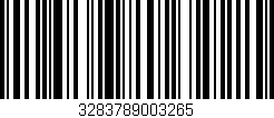 Código de barras (EAN, GTIN, SKU, ISBN): '3283789003265'