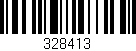 Código de barras (EAN, GTIN, SKU, ISBN): '328413'