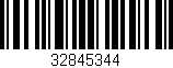 Código de barras (EAN, GTIN, SKU, ISBN): '32845344'