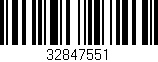 Código de barras (EAN, GTIN, SKU, ISBN): '32847551'
