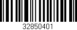 Código de barras (EAN, GTIN, SKU, ISBN): '32850401'