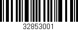 Código de barras (EAN, GTIN, SKU, ISBN): '32853001'