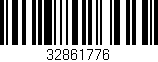 Código de barras (EAN, GTIN, SKU, ISBN): '32861776'