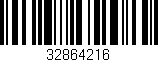 Código de barras (EAN, GTIN, SKU, ISBN): '32864216'