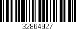 Código de barras (EAN, GTIN, SKU, ISBN): '32864927'