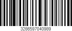 Código de barras (EAN, GTIN, SKU, ISBN): '3286597040989'