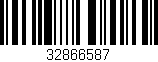 Código de barras (EAN, GTIN, SKU, ISBN): '32866587'