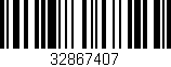 Código de barras (EAN, GTIN, SKU, ISBN): '32867407'